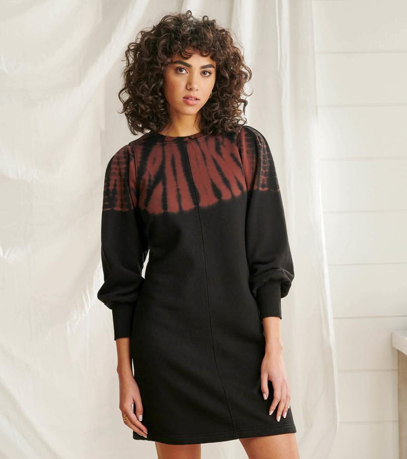 Women Sweatshirt Dress - Caviar Storm Tie Dye | Hatley Dresses