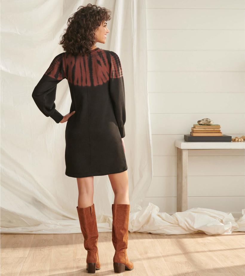 Women Sweatshirt Dress - Caviar Storm Tie Dye | Hatley Dresses