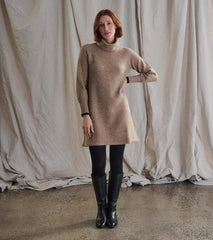 Women Swing Sweater Dress - Oatmeal Heather | Hatley Dresses