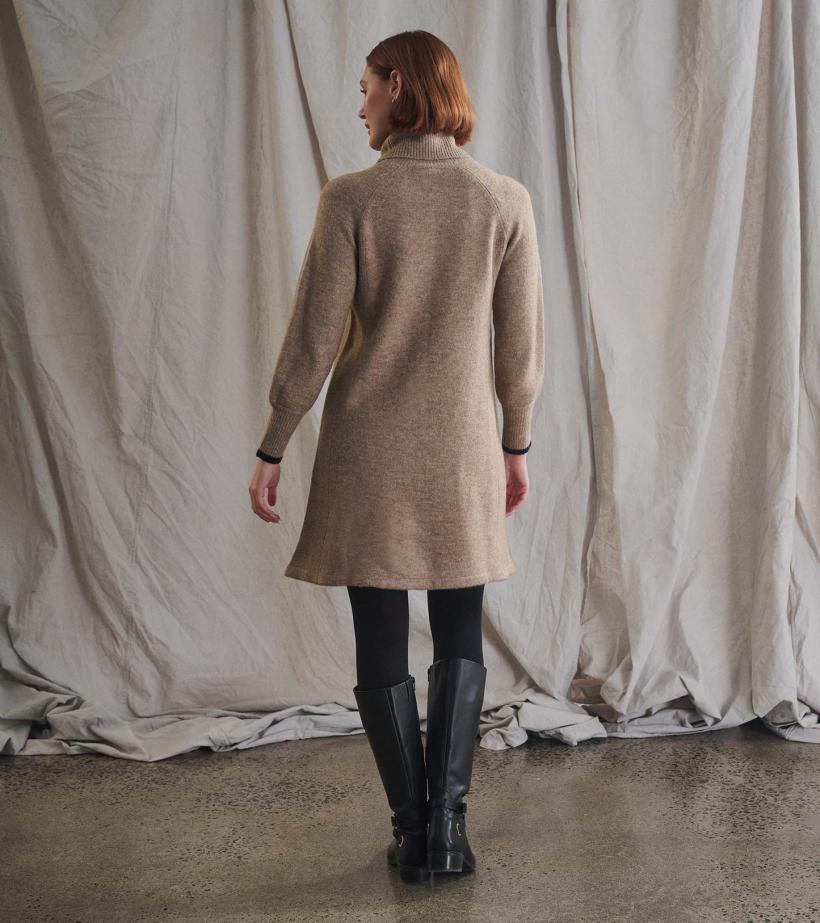 Women Swing Sweater Dress - Oatmeal Heather | Hatley Dresses