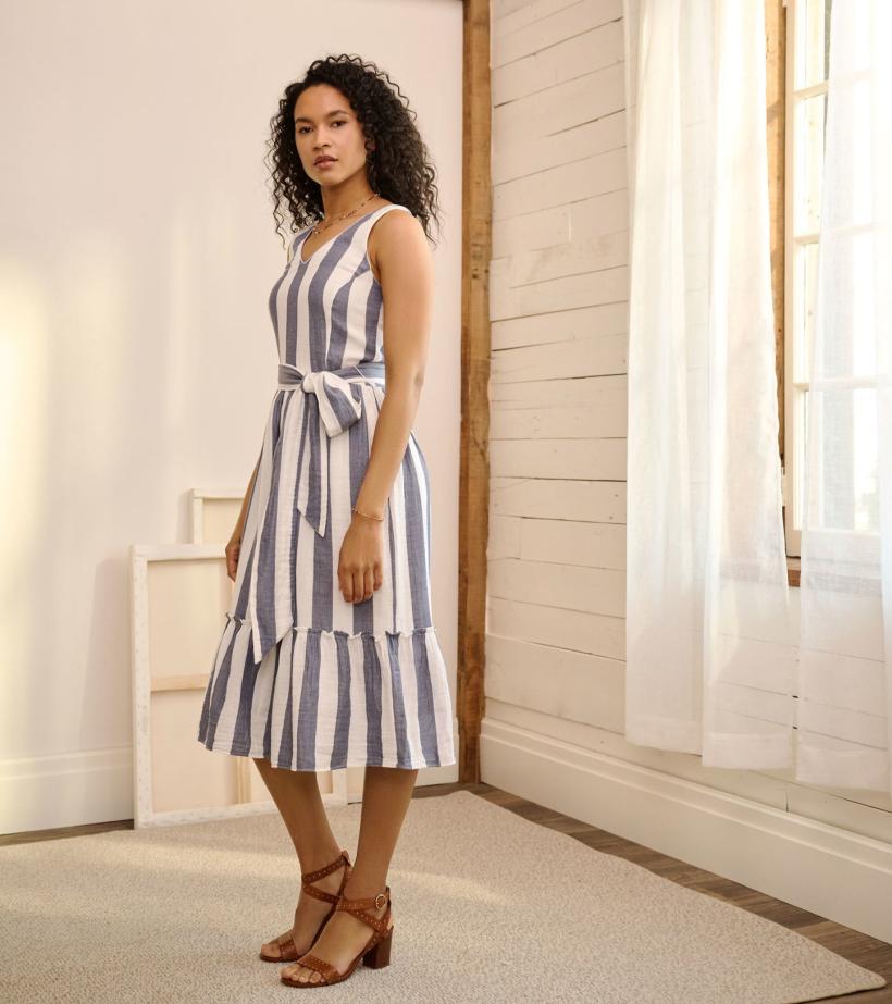 Women Sydney Midi Dress - Summer Stripes | Hatley Dresses