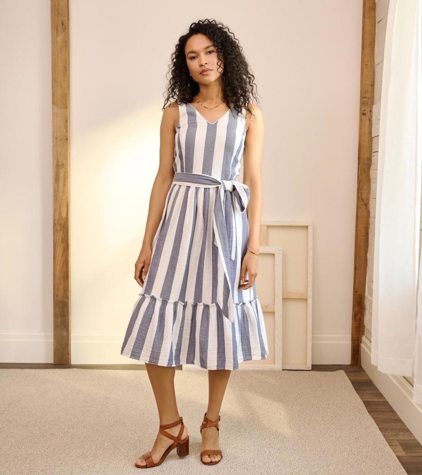 Women Sydney Midi Dress - Summer Stripes | Hatley Dresses