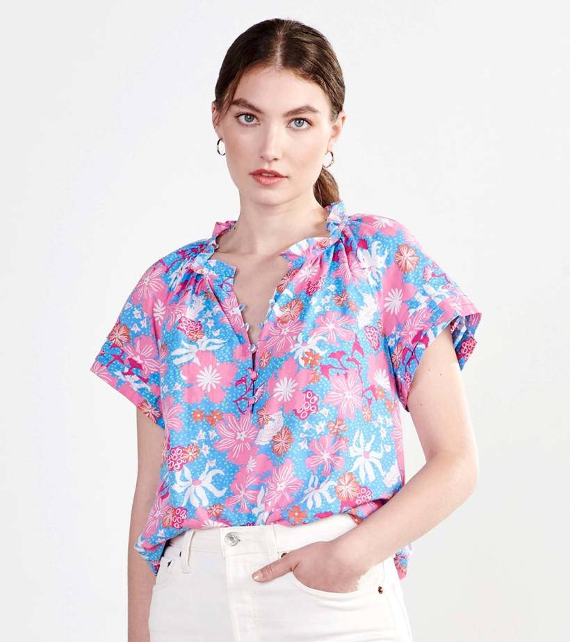 Women Sylvie Blouse - Wild Garden | Hatley Tops