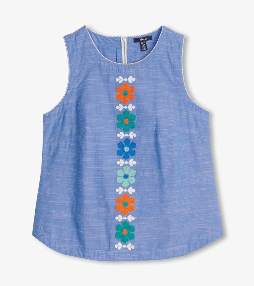 Women Tessa Tank Top - Chambray | Hatley Tops