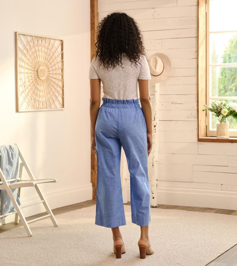 Women Tie Front Pants - Chambray | Hatley Bottoms